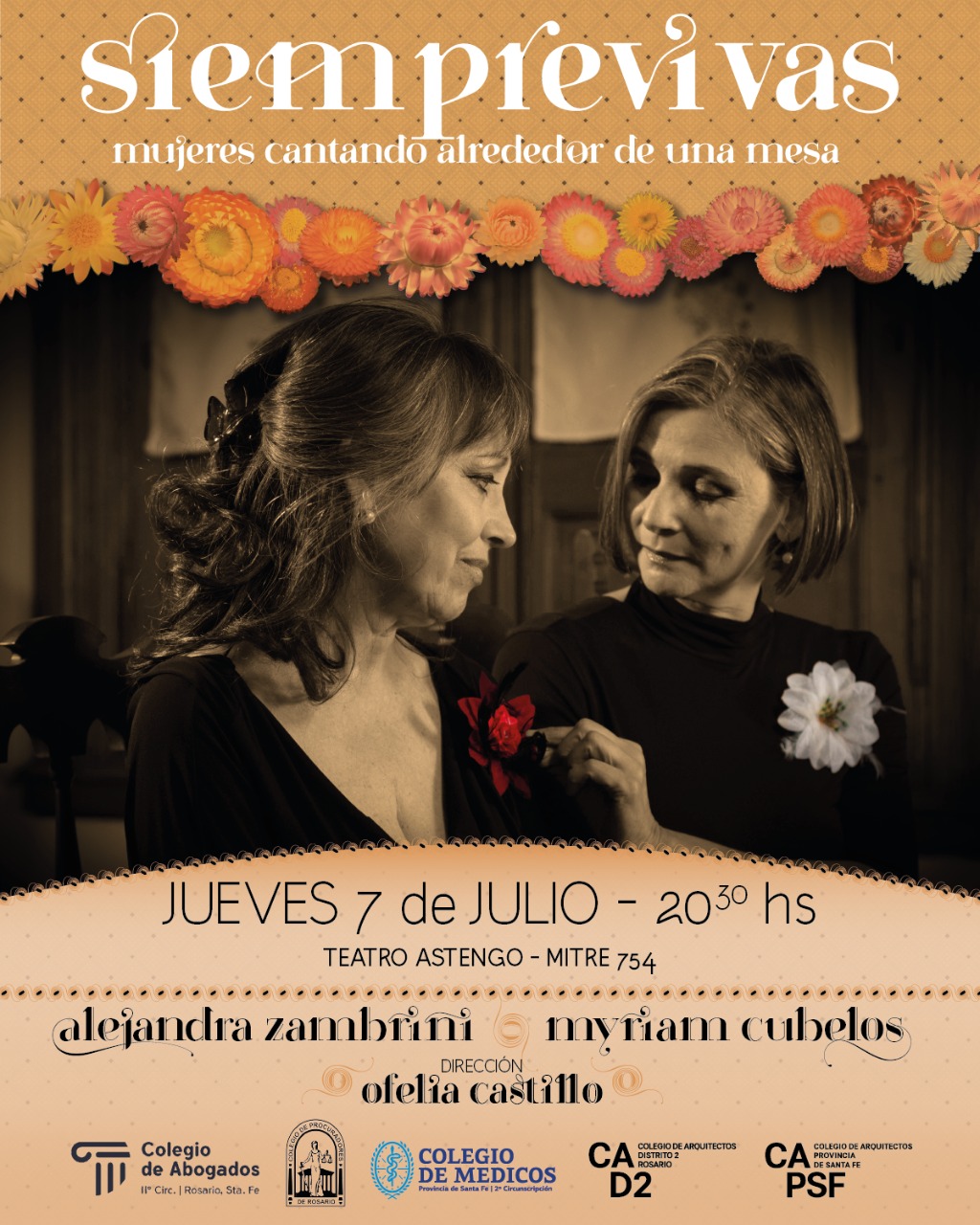 Siempre Vivas: Mujeres cantando alrededor de una mesa
