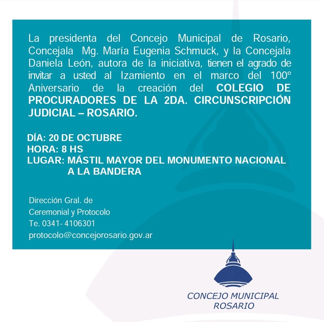 Invitación por el Día del Procurador 